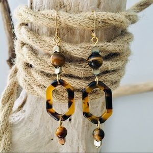 Handmade Tigers Eye Earrings